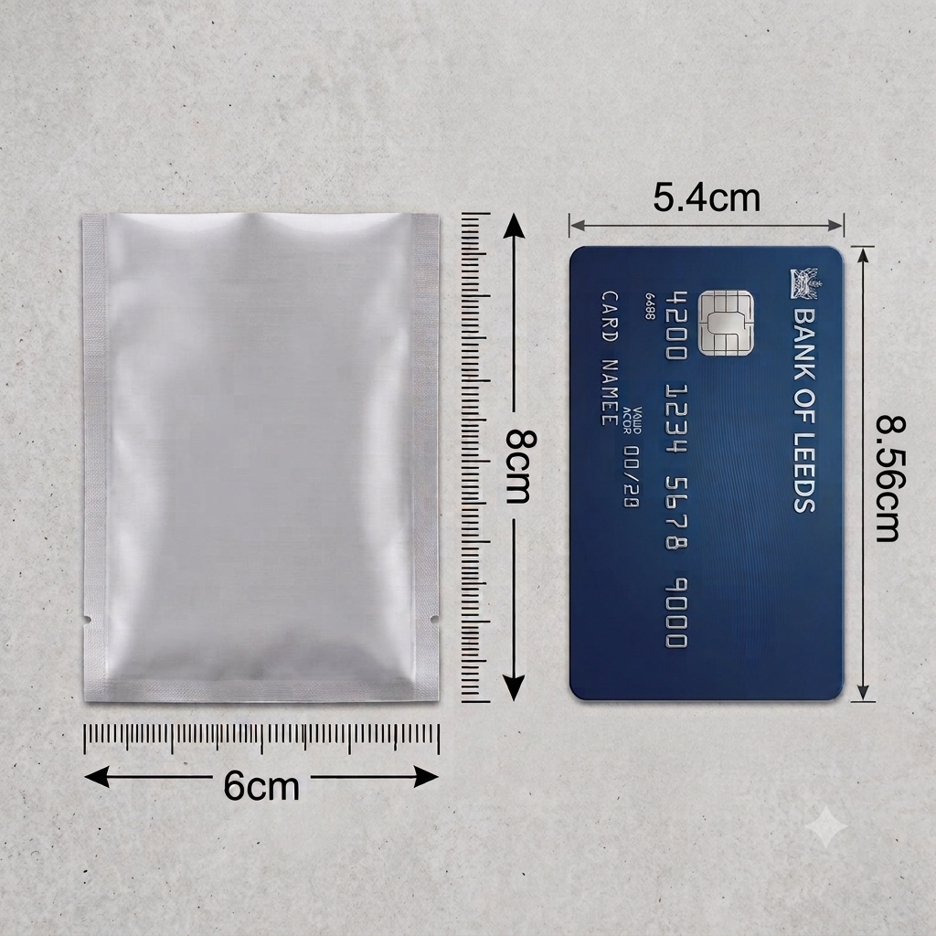 Fresherpack Mylar Foil Bags 6cm x 8cm