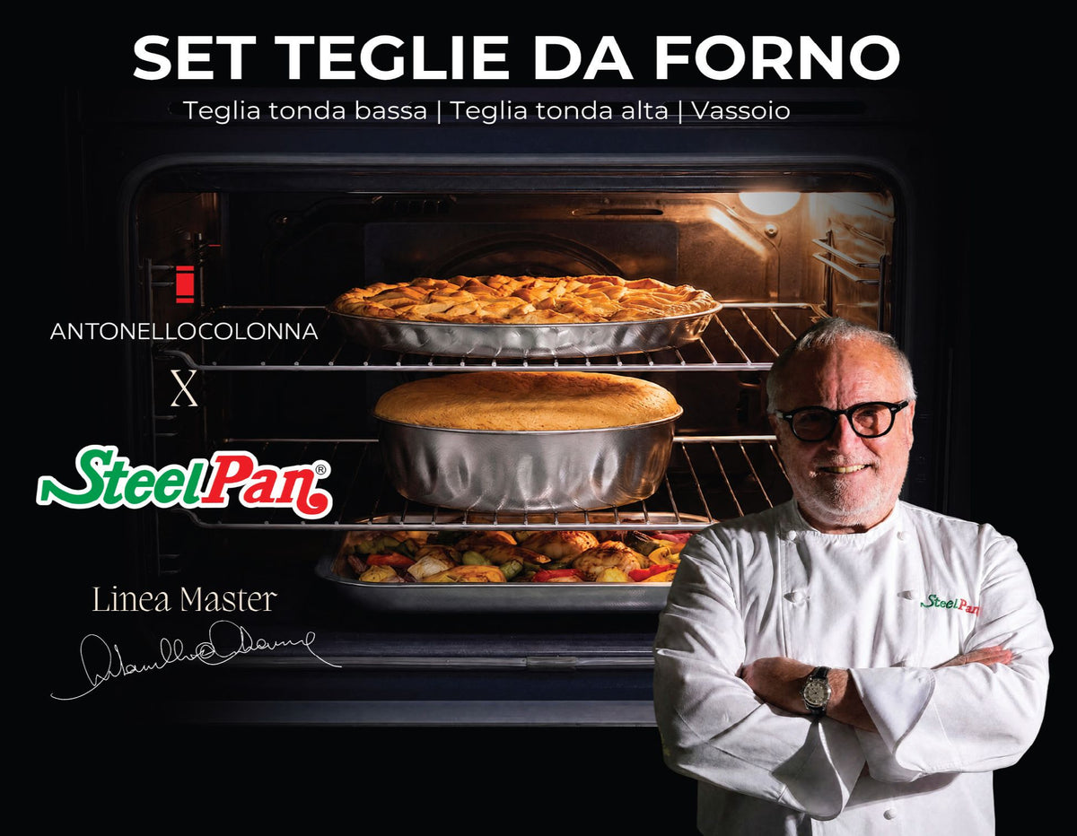 SteelPan Master Range 3-Piece Stainless Steel Baking Gift Set – Antonello Colonna Collaboration
