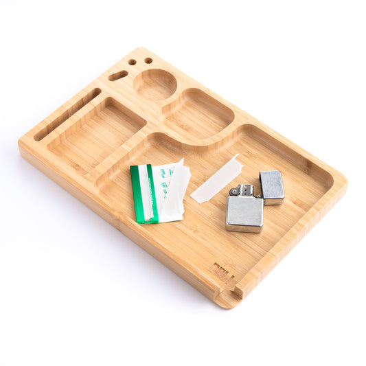 CALI Rolling Tray Premium Wood - Large 20cm x 30cm