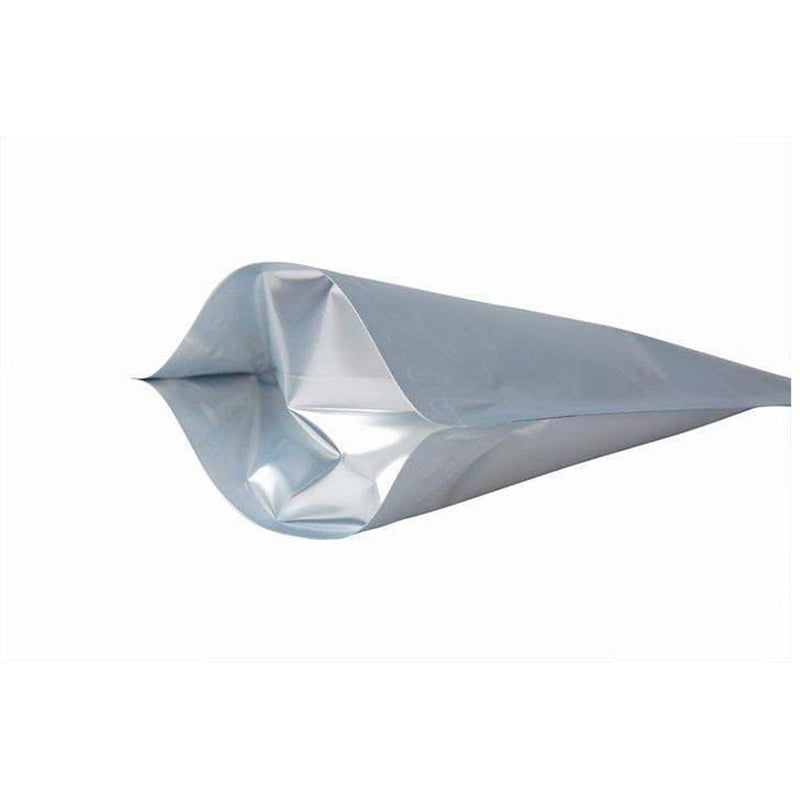 fresherpack.co.uk Fresherpack 12cm x 20cm Silver Zip Lock Mylar Foil Standup Pouches - Hold up to 350g