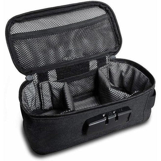 fresherpack.co.uk CALI Stash Bag Discreet Lockable Storage Smell Proof Case (Black)