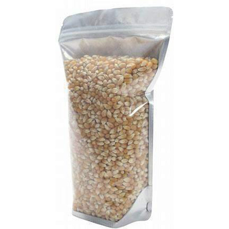 fresherpack.co.uk Fresherpack Clear Front Foil 12cm x 20cm Silver Zip Lock Mylar Foil Standup Pouches - Hold up to 350g