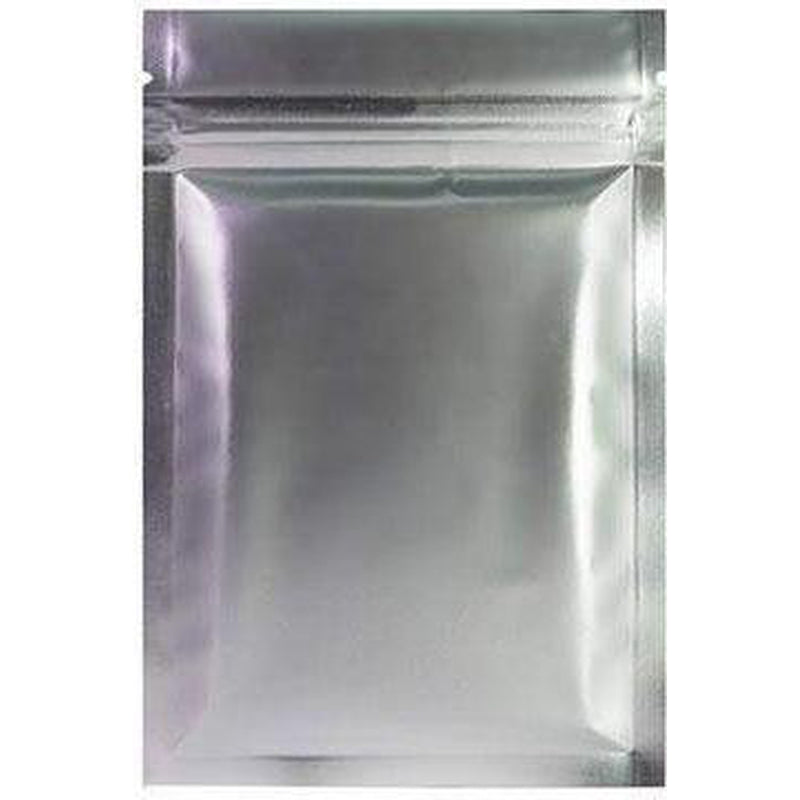 Fresherpack Silver Aluminium Mylar Foil Zip Lock Bags 10cm x 15cm fresherpack