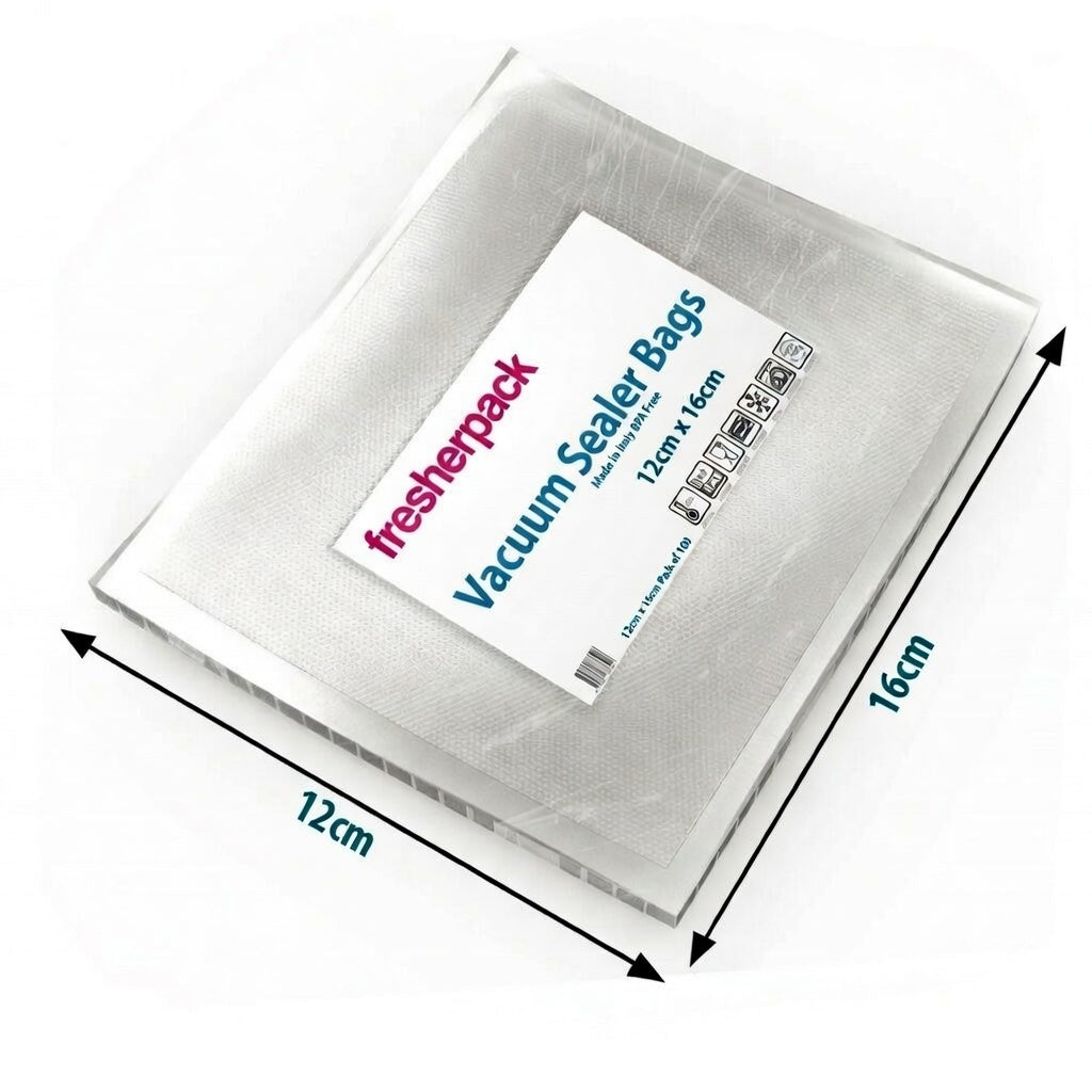 Fresherpack Vacuum Sealer Bags (100 Pack) – Premium Italian Made, Food Grade & BPA-Free
