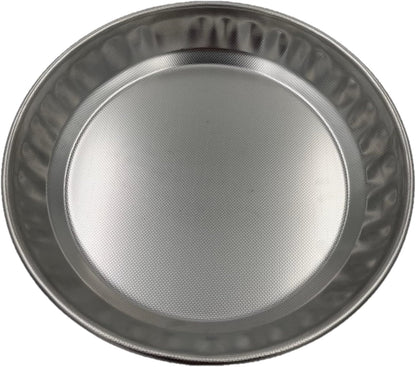 Steel Pan 28cm X-Large Pie Tin, Tart Mold, Flan Dish, Non-Stick Stainless Steel PTFE-Free & Durable - No coating Made in Italy