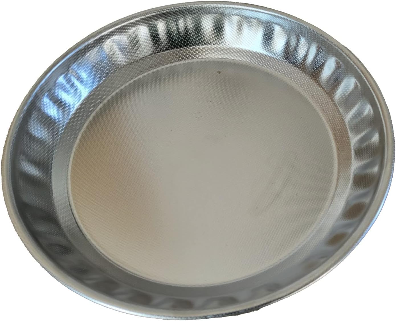 Steel Pan 24cm Large Pie Tin, Tart Mold, Flan Dish, Non-Stick Stainless Steel PTFE-Free & Durable - No coating Made in Italy