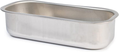 SteelPan Deep Rectangular Loaf Tin - Stainless Steel Plum Cake Tin (Non-Stick Honeycomb) Made in Italy