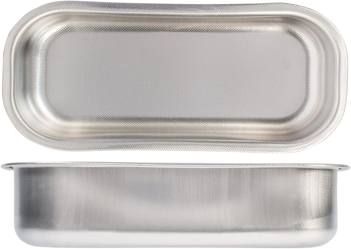 SteelPan Deep Rectangular Loaf Tin - Stainless Steel Plum Cake Tin (Non-Stick Honeycomb) Made in Italy