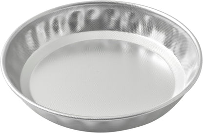 SteelPan Stainless Steel Pie Tin / Tart Mold / Flan Dish - Uncoated PTFE Free, Honeycomb Release, Made in Italy