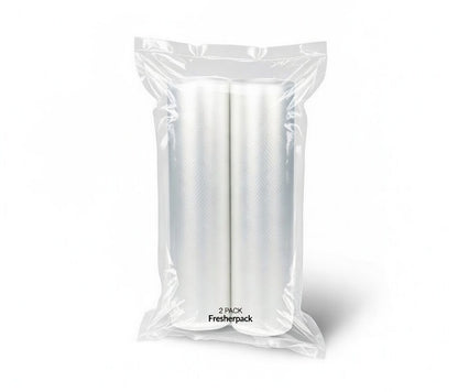 Fresherpack 28cm x 6m Embossed Vacuum Sealer Rolls - Made in Italy (Pack of 2)