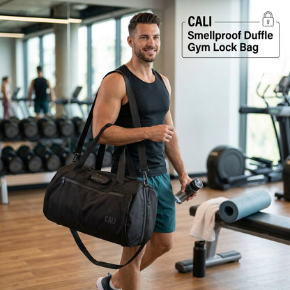CALI Smellproof Duffle Gym Lock Bag