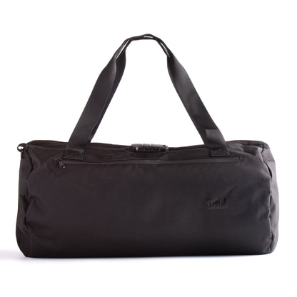 CALI Smellproof Duffle Bag, Large Travel Storage or Gym Bag, with lock, Activated Carbon Lined (Black)