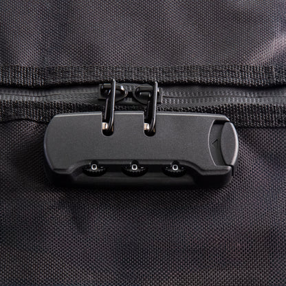 CALI Smellproof Duffle Bag, Large Travel Storage or Gym Bag, with lock, Activated Carbon Lined (Black)