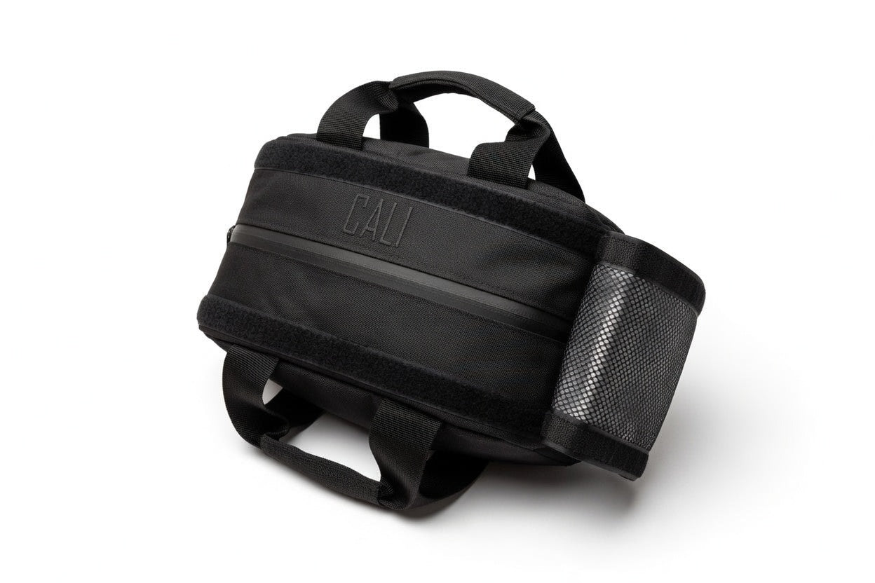 CALI Smellproof Grab Bag for Gym or Backpack insert, Carbon Lined (Black)