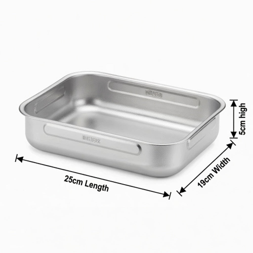 SteelPan Stainless Steel Roasting Tin / Lasagne Dish - Honeycomb Non-Stick, Made in Italy