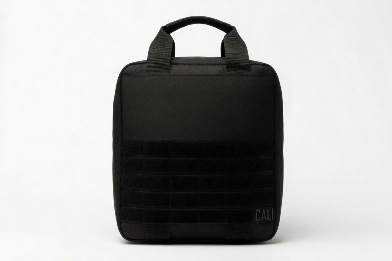 CALI Smellproof Grab Bag for Gym or Backpack insert, Carbon Lined (Black)