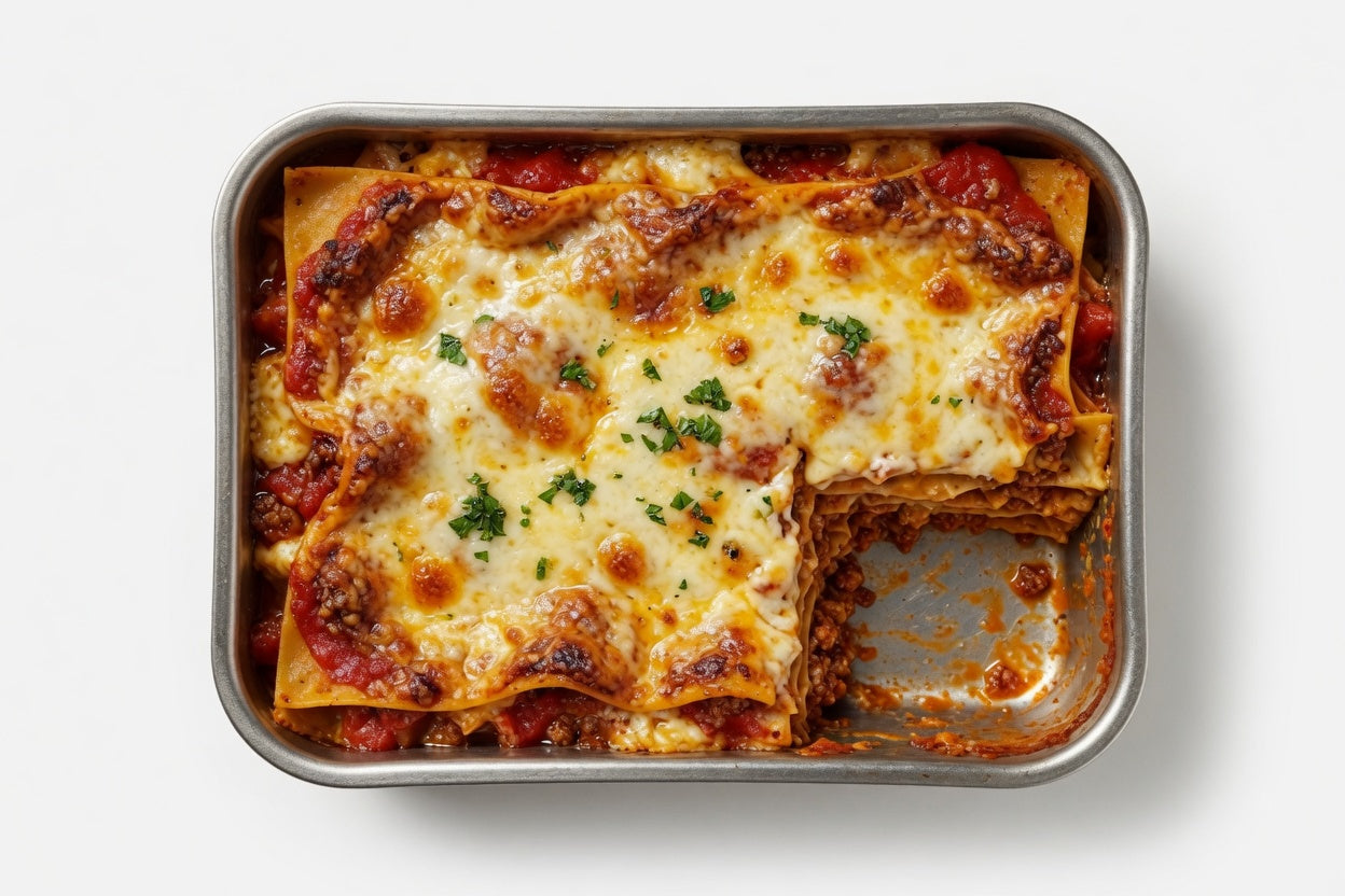 Steel Pan Large Roaster Tin, Lasagne Dish Non-Stick Stainless Steel PTFE-Free & Durable - No coating Made in Italy