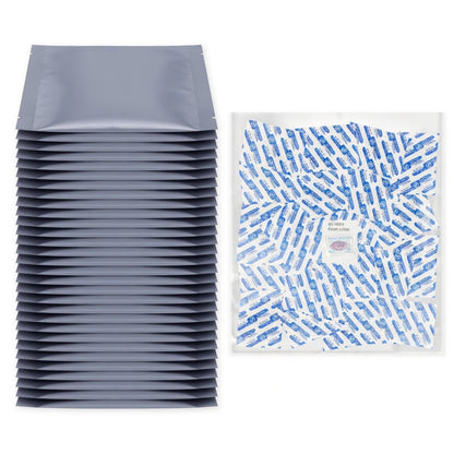 10-Pack Fresherpack 20kg Mylar Bags & 2000cc Oxygen Absorbers Kit (50cm x 75cm)