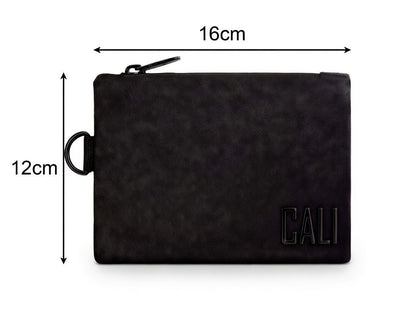 CALI Smellproof Small Travel Zip Bag, 16cm x 12cm (Black)