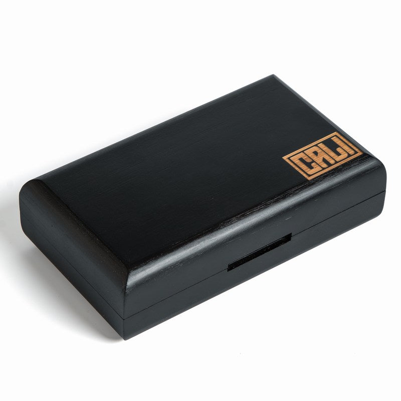 fresherpack.co.uk CALI Smoking Stash Rolling Box Tray Portable Pocket Bamboo Storage Box with Magnetic Lid (Black)