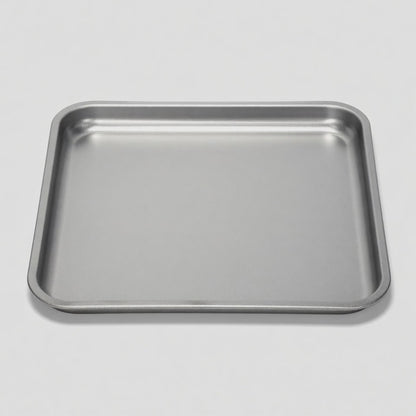SteelPan Large 32x32cm Square Baking Tray - Stainless Steel, PTFE-Free - Made in Italy