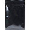 fresherpack.co.uk Fresherpack Black Mylar Foil Zip Lock Bags - 7.5cm x 10cm - 3 inch x 4 inch