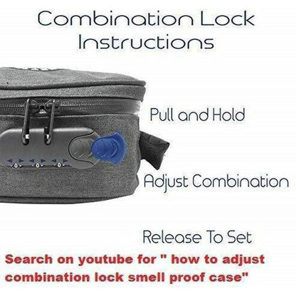 fresherpack.co.uk CALI Stash Bag Discreet Lockable Storage Smell Proof Case (Black)