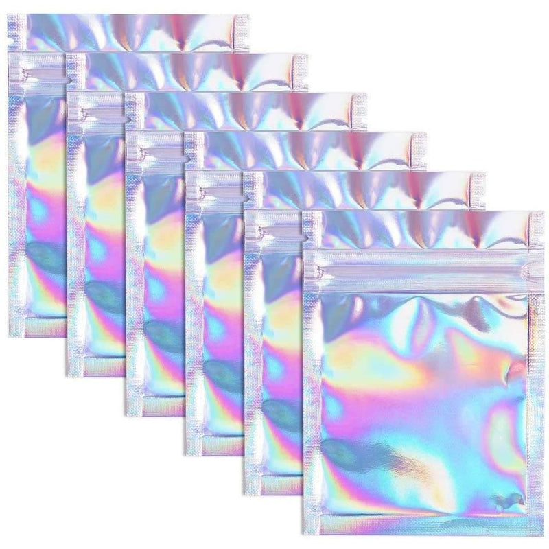 Holographic zip bag sale