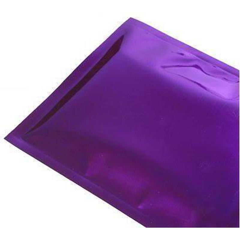 fresherpack.co.uk Fresherpack Purple Mylar Foil Zip Lock Bags - 10cm x 15cm - 4 inch x 6 inch