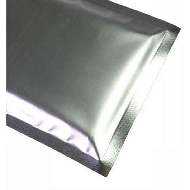 fresherpack.co.uk Fresherpack Silver Aluminium Mylar Foil Zip Lock Bags - 10cm x 15cm - 4 inch x 6 inch