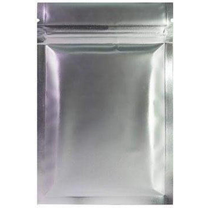 fresherpack.co.uk Fresherpack Silver Mylar Foil Zip Lock Bags - 7.5cm x 10cm - 3 inch x 4 inch