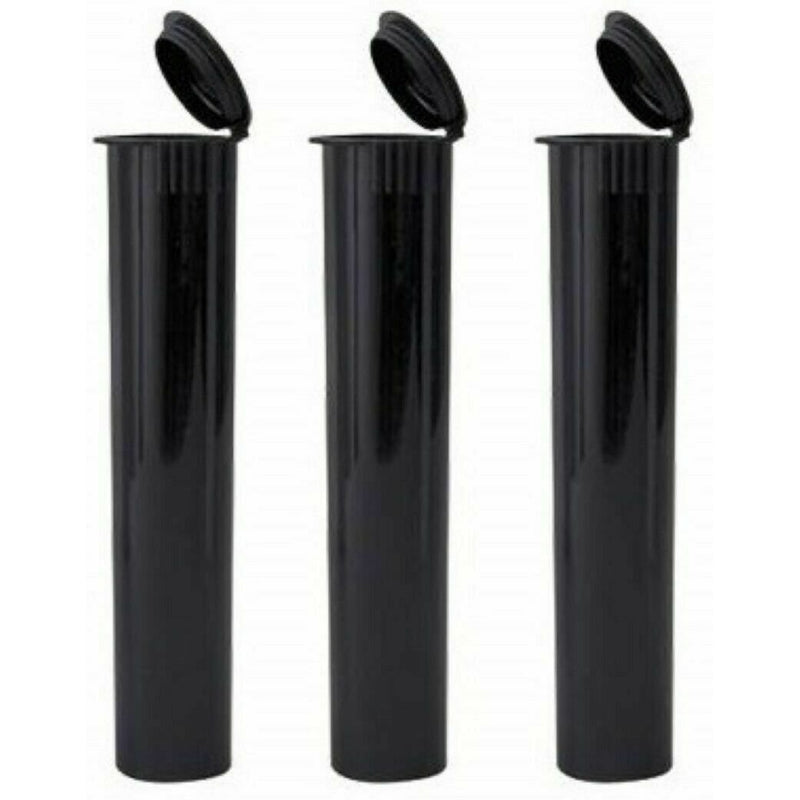 fresherpack.co.uk CALI 3 x Black Pop Top Smell Proof 120mm Joint Cone Roll Up Smoking Holder Air Tight Tubes